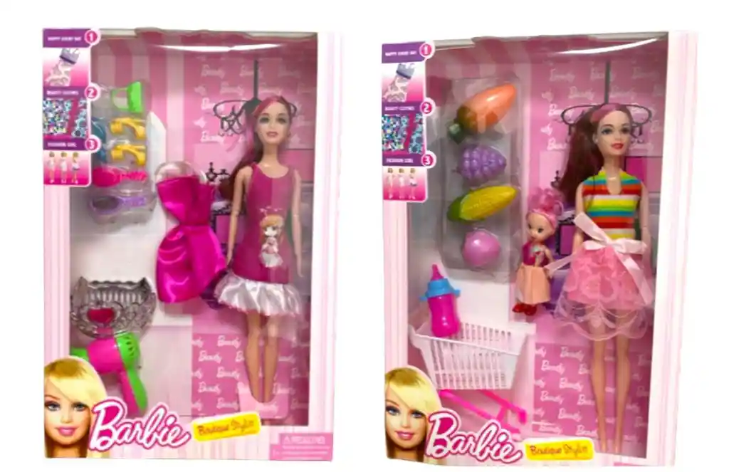 Muñeca Moda Accesorios Frutas O Ropa Juguete Interactivo Niña