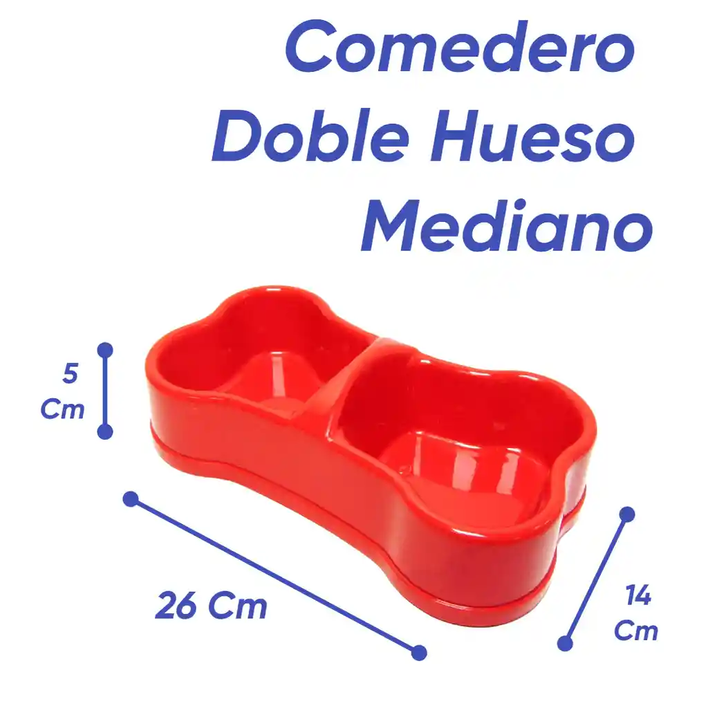 Comedero Doble Hueso Mediano Verde