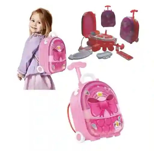 Tocador Para Niñas Belleza Juguete Maleta