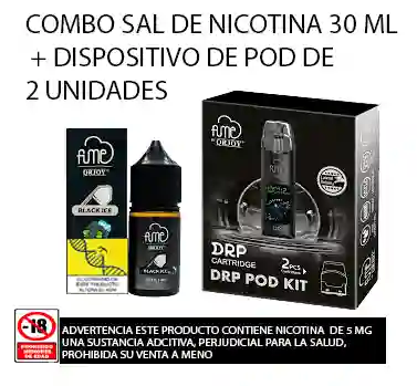 Fume Drp + Sal De Nicotina De 30 Ml Black Ice