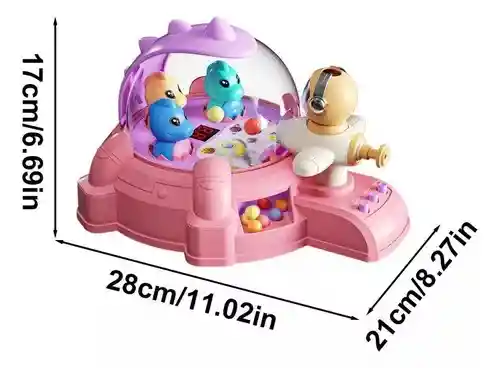 Juego De Mesa Pinball Shoot Para 20 Pzs Canicas Niños-pink