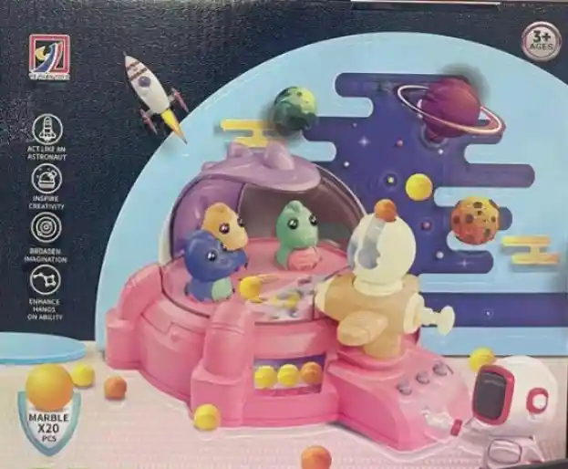 Juego De Mesa Pinball Shoot Para 20 Pzs Canicas Niños-pink