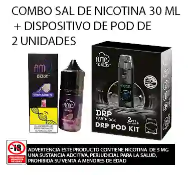 Fume Drp+ Sal De Nitoina De 30 Ml Grape Slushy