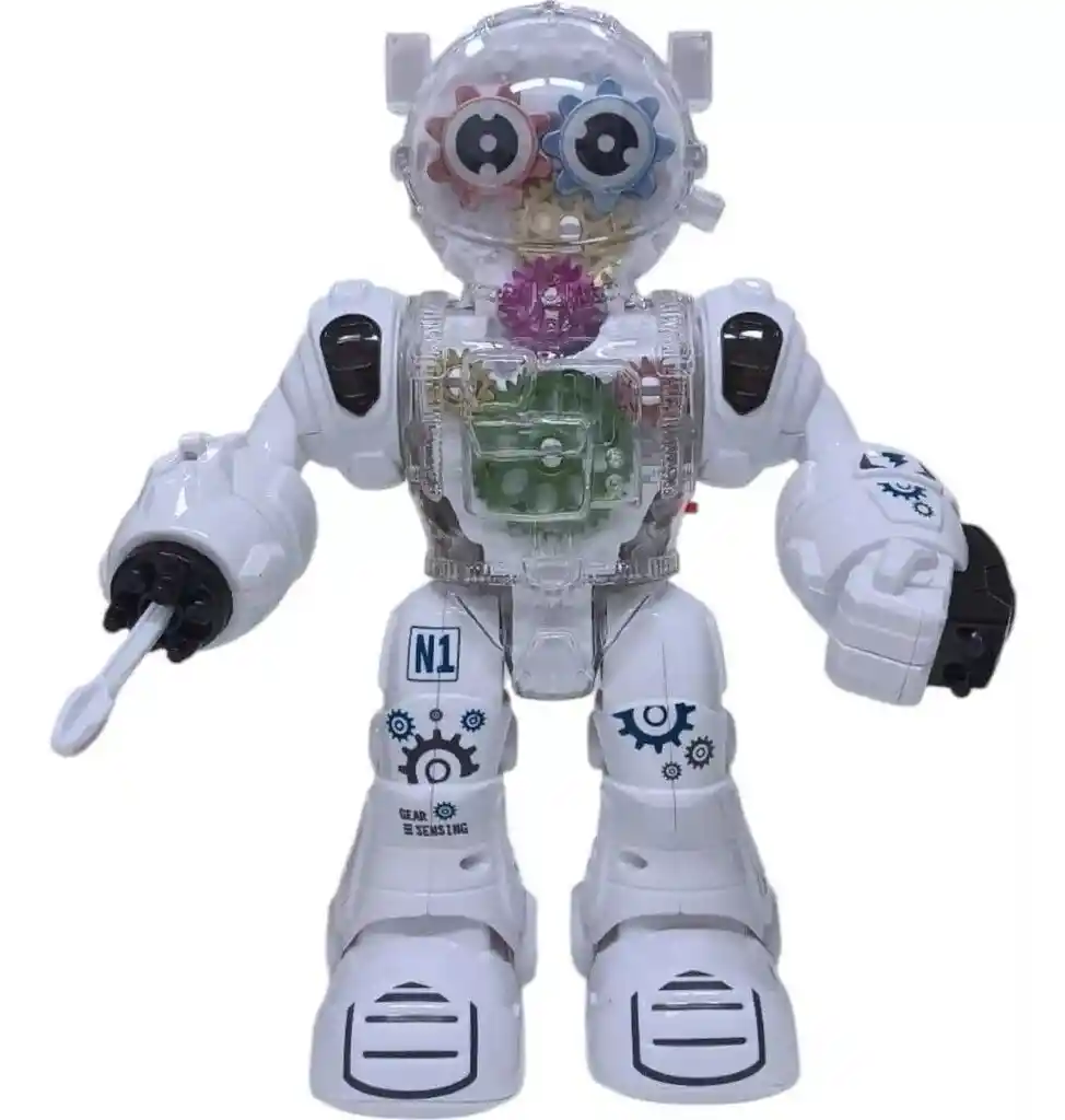 Robot Con Luz Y Sonido Movimiento Engranajes