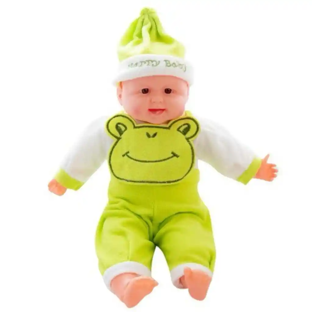 Bebe De Juguete Con Gorrito Llorón 40cm