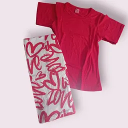 Pijama Pantalon Dama Roja Talla M