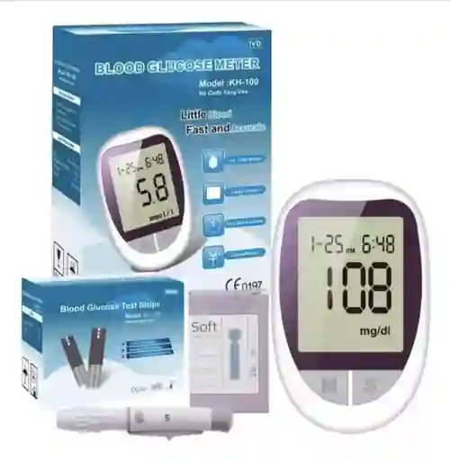 Glucometro Digital Medidor De Glucosa 50 Tiras