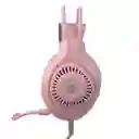 Audífonos Diadema Gaming Rgb Jertech Hg01 Scout Rosado