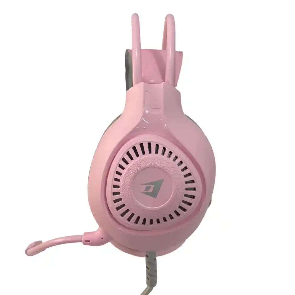 Audífonos Diadema Gaming Rgb Jertech Hg01 Scout Rosado