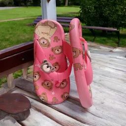Chanclas Para Niña Osito Fucsia Talla 33