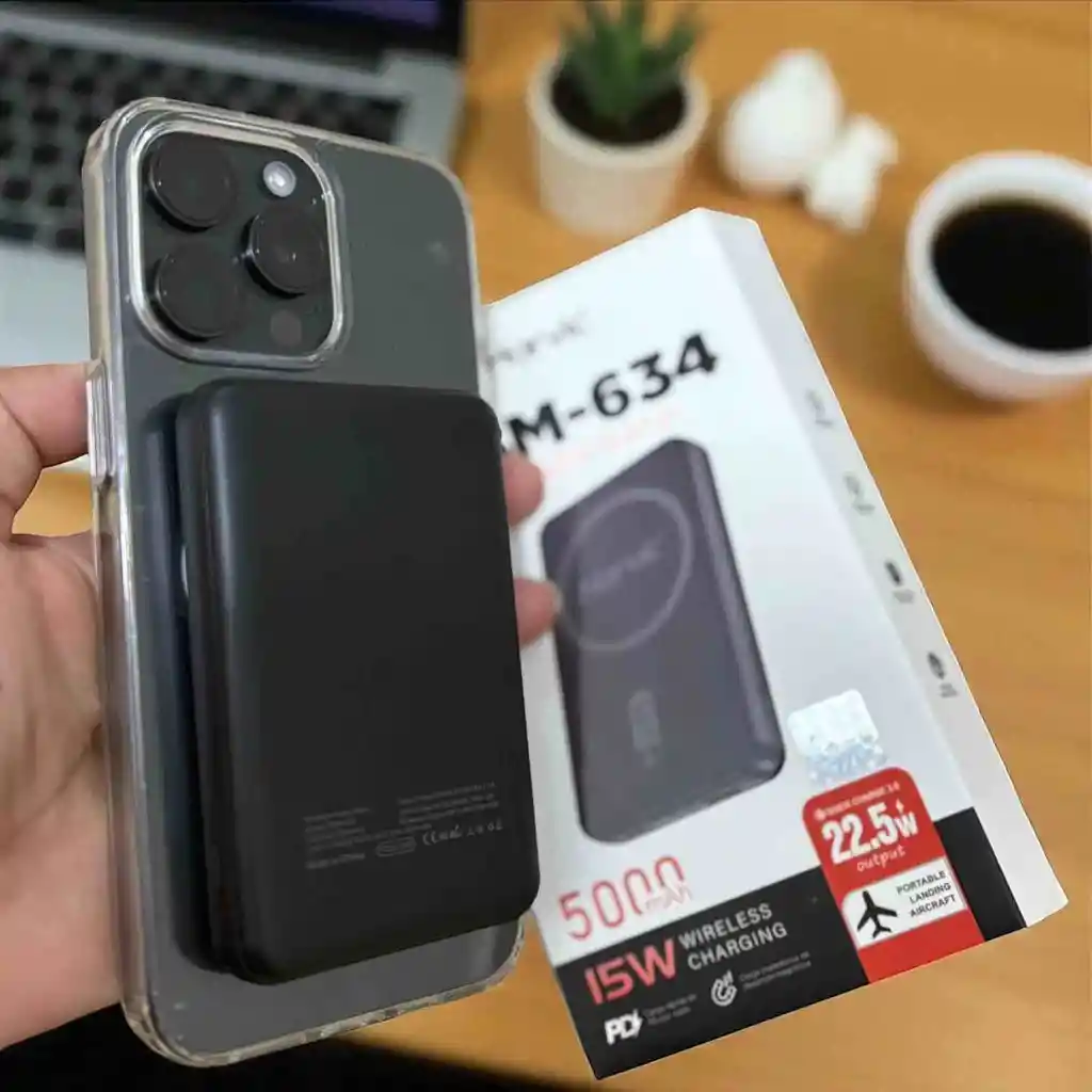 Cargador Portatil 5.000mah Con Carga Inalambrica | Power Bank