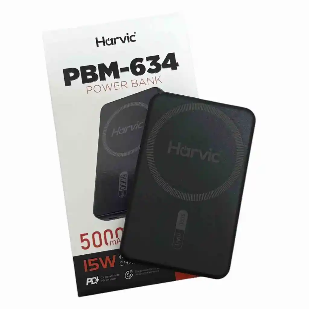 Cargador Portatil 5.000mah Con Carga Inalambrica | Power Bank