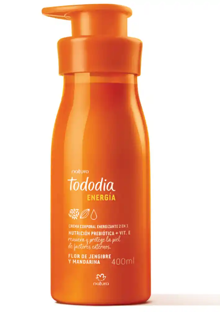Crema Corporal Energizante 2 En 1 Tododia Flor De Jengibre Y Mandarina
