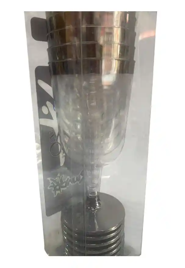 Copa Vino Rumba Borde Plateado