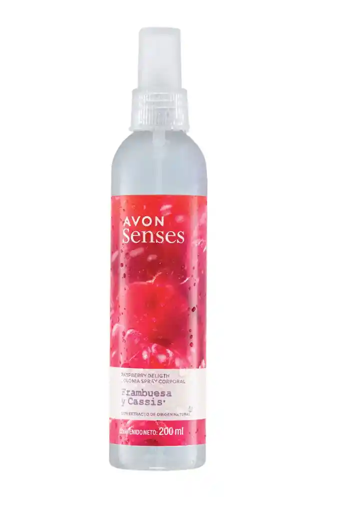 Colonia Refrescante Avon Senses Frambuesa Y Casis