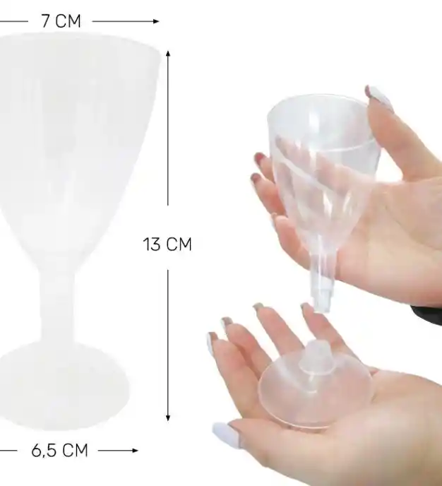 Copa Vino Cristal X 25 Unds