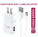 Cargador Tipo C Carga Rápida Cable De Datos Usb Batería Celular Android