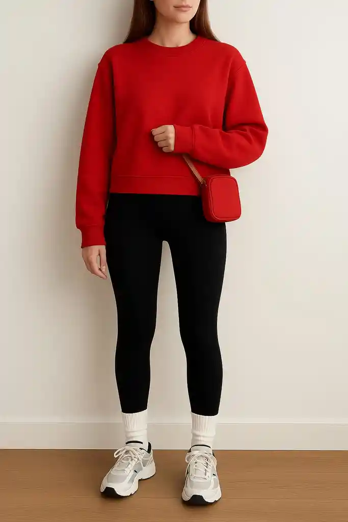 Hoodie Atemporal Essential Rojo