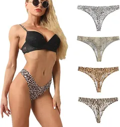 Dos Panty Hilo Seda Fria Surtidos Talla S