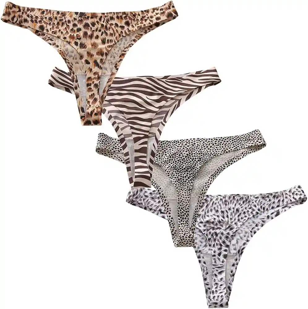 Dos Panty Hilo Seda Fria Surtidos Talla L