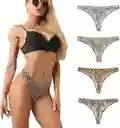 Dos Panty Hilo Seda Fria Surtidos Talla L
