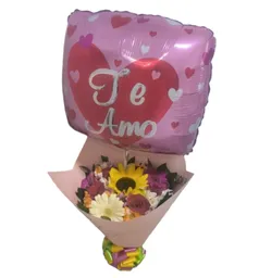 Bouquet Surtido Y Globo