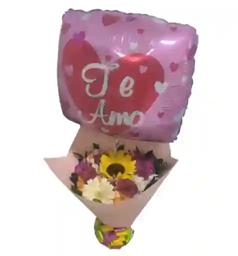Bouquet Surtido Y Globo