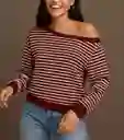 Blusa Off Shoulder Rayada - Paris Chic