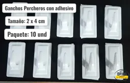 Ganchos Adhesivos 2 X 4 Cm X 10 Und