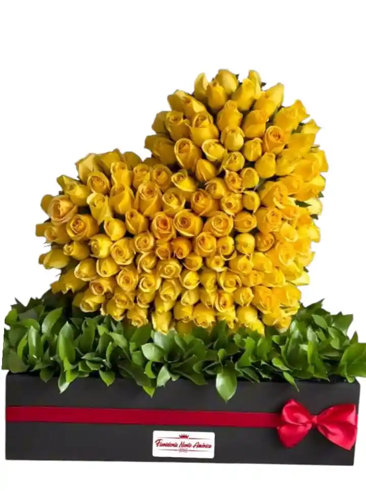Hermosa Caja Corazón De Rosa