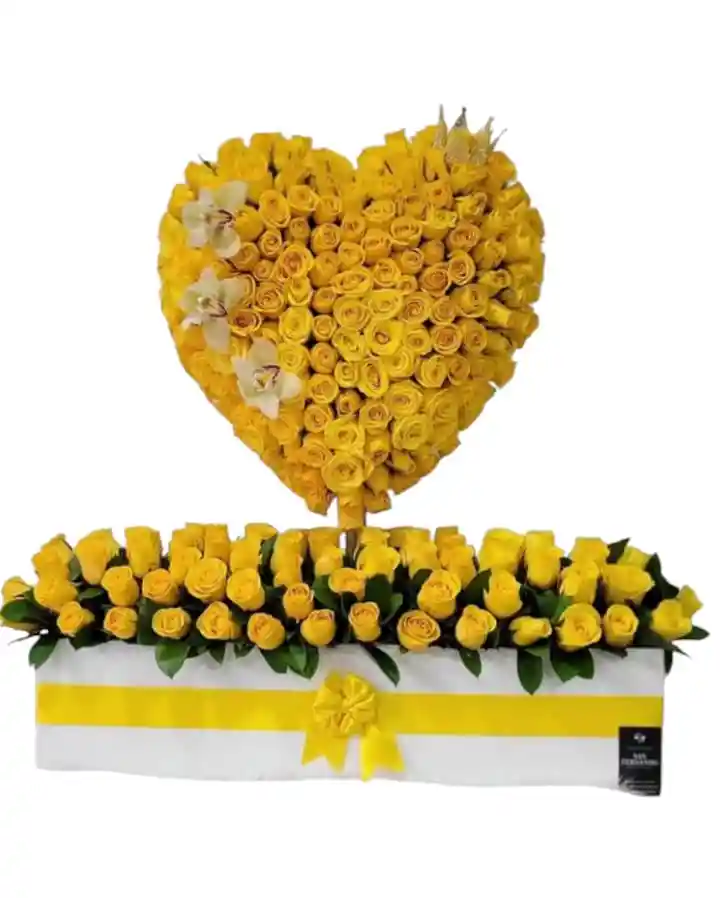 Caja Corazón De Rosa