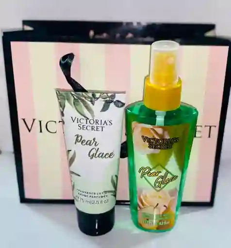 Set Splash Pera Glace De Victoriasecret 125 Ml Crema De Manos 75 Ml Victoriasecreta Más Bolsa De Lujo De Victoriasecret