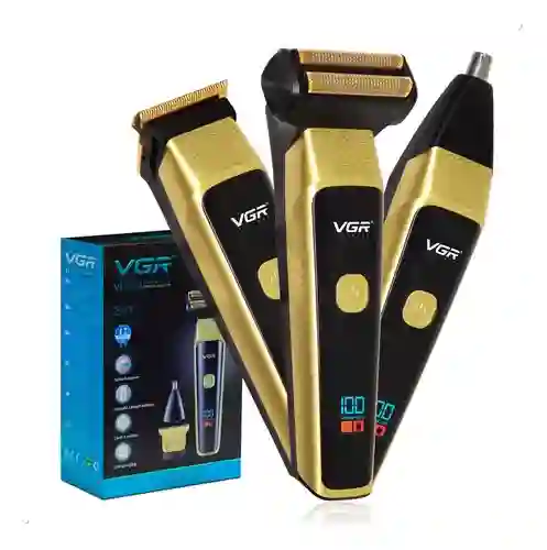 Maquina Corte Pelo Barba 3n 1 Vgr V-366 Inalámbrico