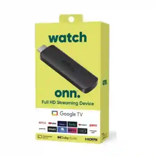 Convertidor A Smart Tv Onn Google Tv Streaming Hd/negro (original)