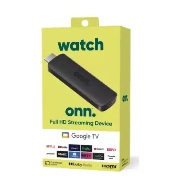 Convertidor A Smart Tv Onn Google Tv Streaming Hd/negro (original)