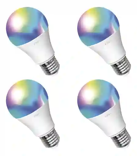 Kit X 4 Bombillos Led Alva E27 Rgb Vta+ Smart