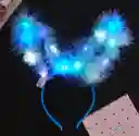 Diadema Orejas Conejo Peluche Con Luz Cosplay Halloween