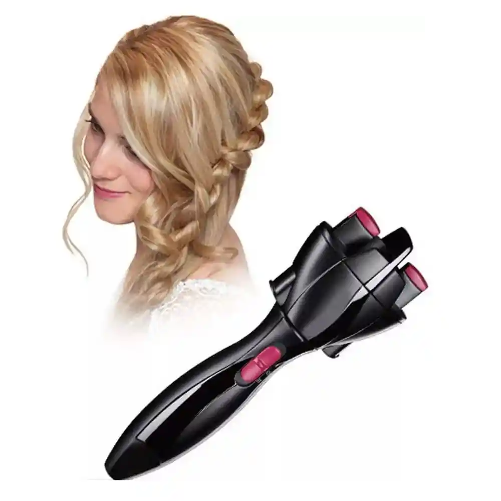 Trenzador Cabello Automatico Pinza Peinados Ondas Trenzas Belleza Plastico