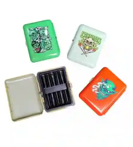 Estuche Metalico Weed Cigarrillos