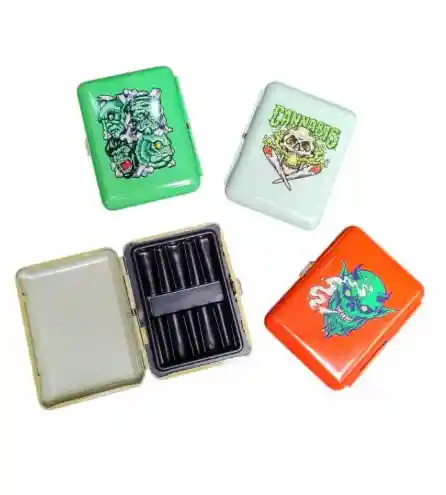 Estuche Metalico Weed Cigarrillos
