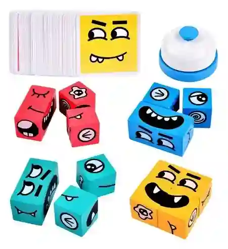 Detalle De Producto Juego De Mesa Cambia La Cara Montessori Cubo De Rubik Niños