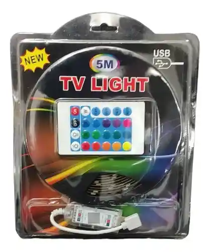Cinta Luz Led 5 Metros + Control Colores Bluetooth
