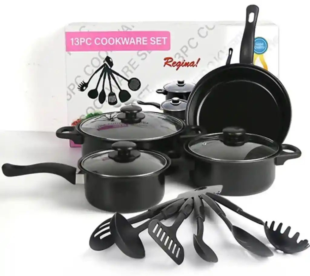 Set De Juego De Ollas Mas Utensilios 13 Piezas