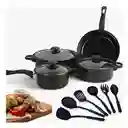Set De Juego De Ollas Mas Utensilios 13 Piezas