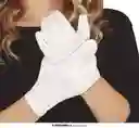 Guante Blanco De Tela Talla 4