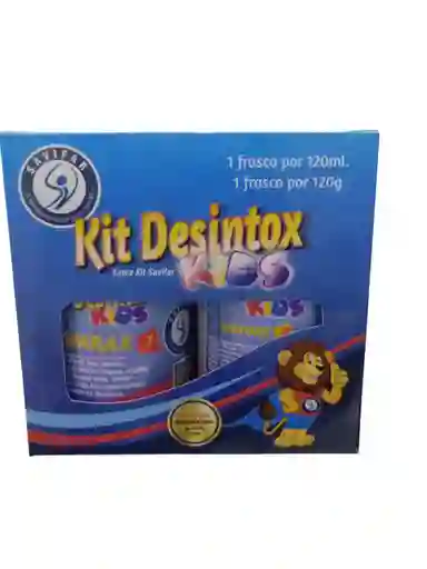 Desparasitante Y Purgante Kit Desintox Niños X 120 Ml Savifar
