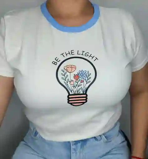 Camiseta Cuello En Rib