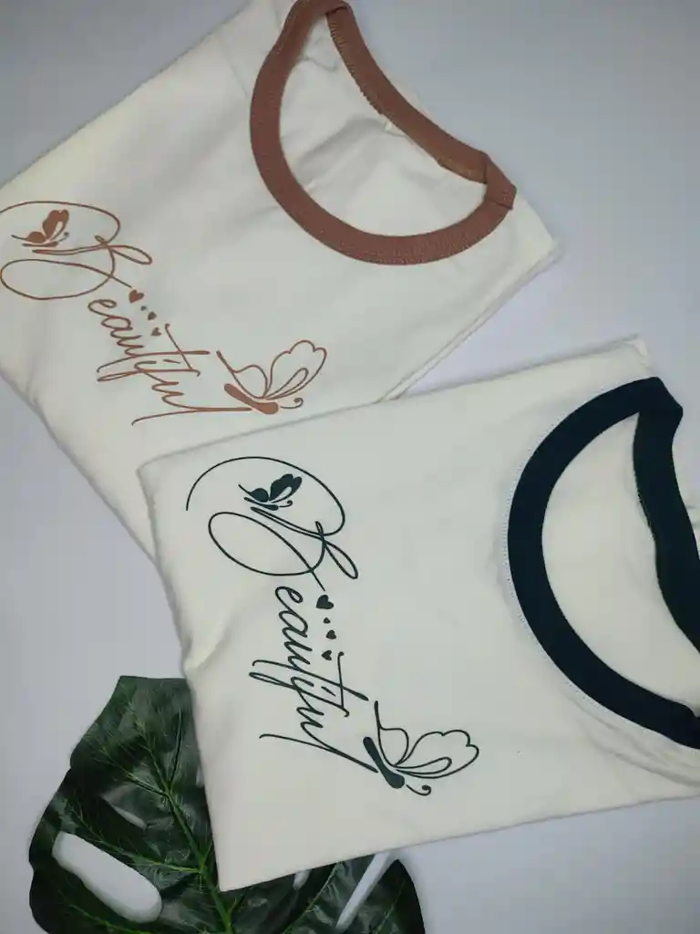 Camiseta Cuello En Rib
