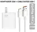Cargador Tipo C 33w Carga Rápida + Cable De Datos Usb Batería Celular