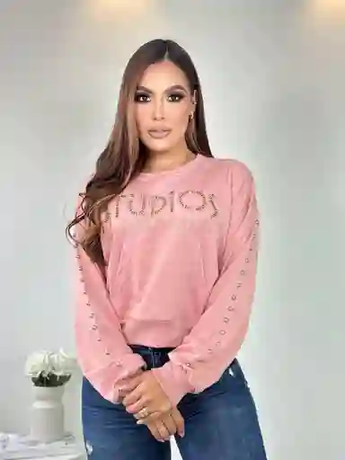 Buso Dama Algodon Polyester Rosa Talla M